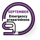 September | Emergency preparedness